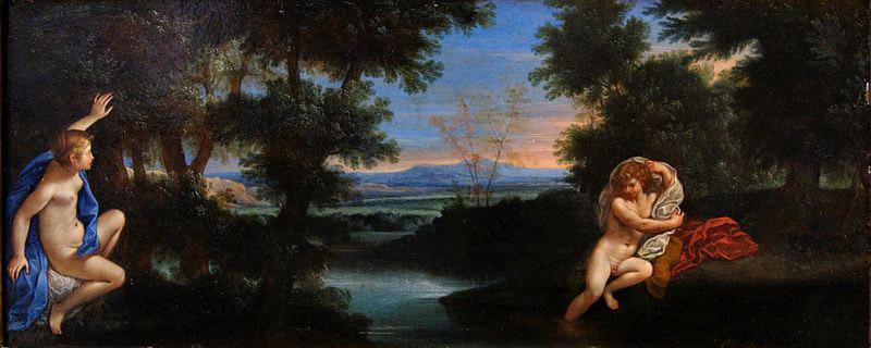 Francesco Albani Hermaphroditus and Salmacis. oil painting image